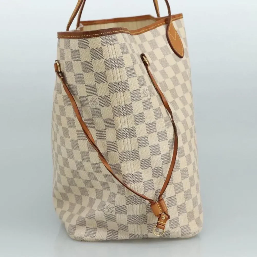 Louis Vuitton Neverfull Gm White Canvas Tote Bag (Pre-Owned) - Picture 3 of 16